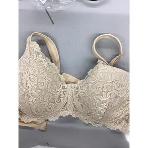 Leading lady women’s bra size 40 D nude lace underwire new JCPenney